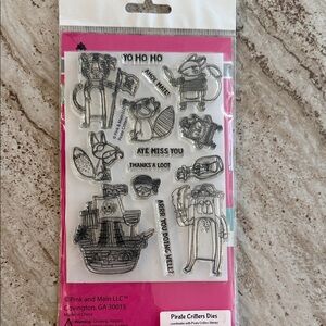 Pirate Critters Stamps - Black